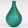 René LALIQUE -1923- Vase "SAUGE" teinté Vert émeraude 