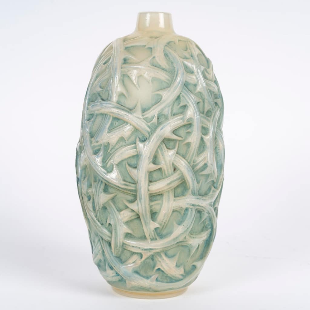 René Lalique -1921- Vase Ronces Opalescent 