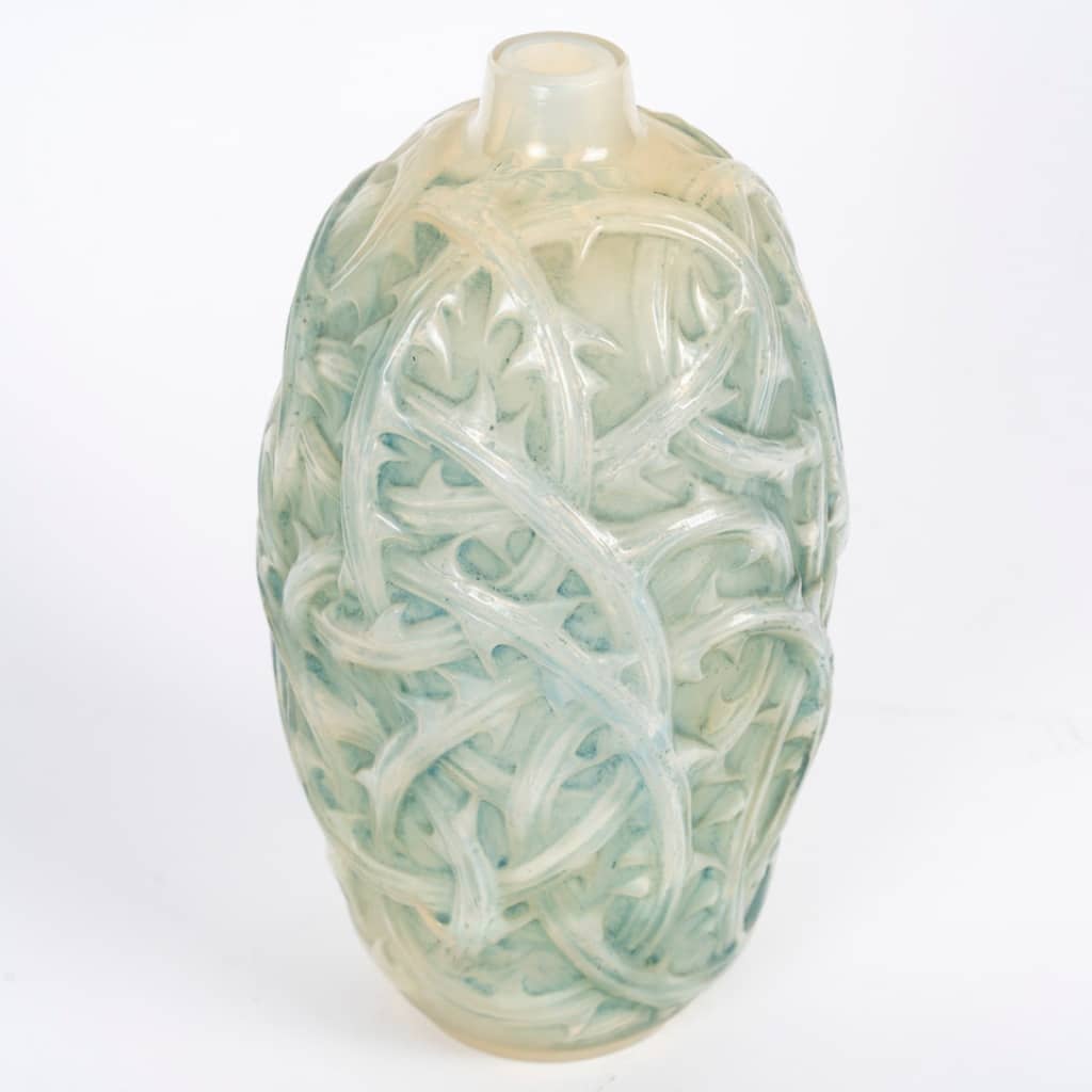 René Lalique -1921- Vase Ronces Opalescent 