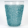 Vase "Saint Tropez" verre blanc patiné bleu de René LALIQUE 