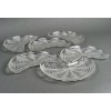 Suite de 6 Assiettes à Salade "Pissenlit" verre blanc de René LALIQUE 