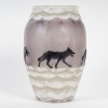 Vase "Loups" pâte de verre de Gabriel ARGY-ROUSSEAU 