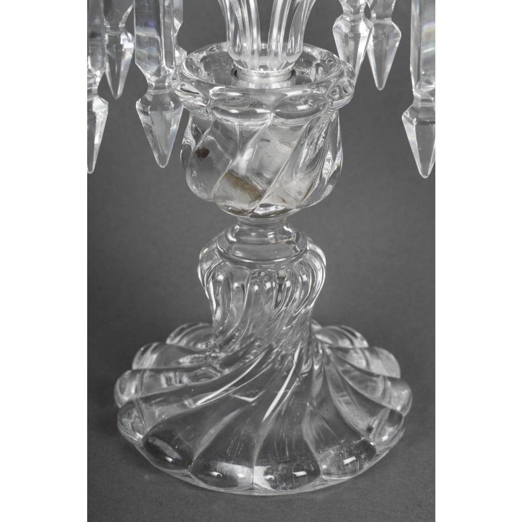 Paire de Candélabres Baccarat 