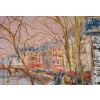 Serge Belloni (1925-2005), Vue des Quais de Seine, Huile sur Bois, Vers 1960 