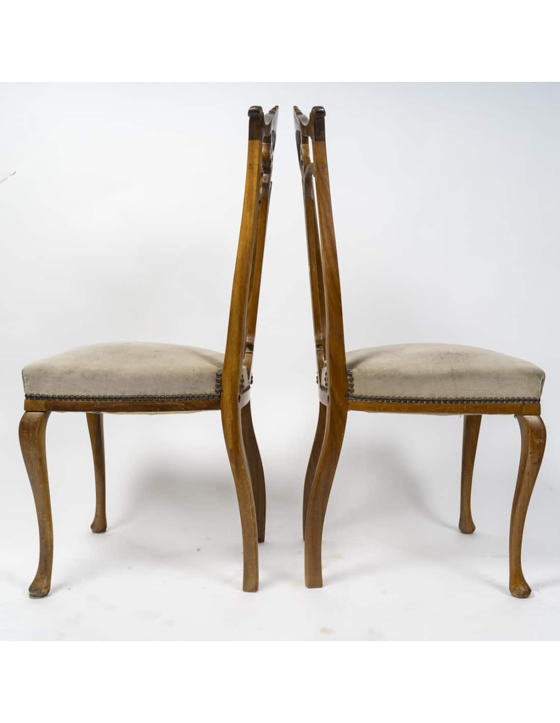 Pair of English chairs to be restored from the beginning of the 20th ...